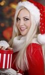 pic for Blonde Santa Claus Girl 768x1280